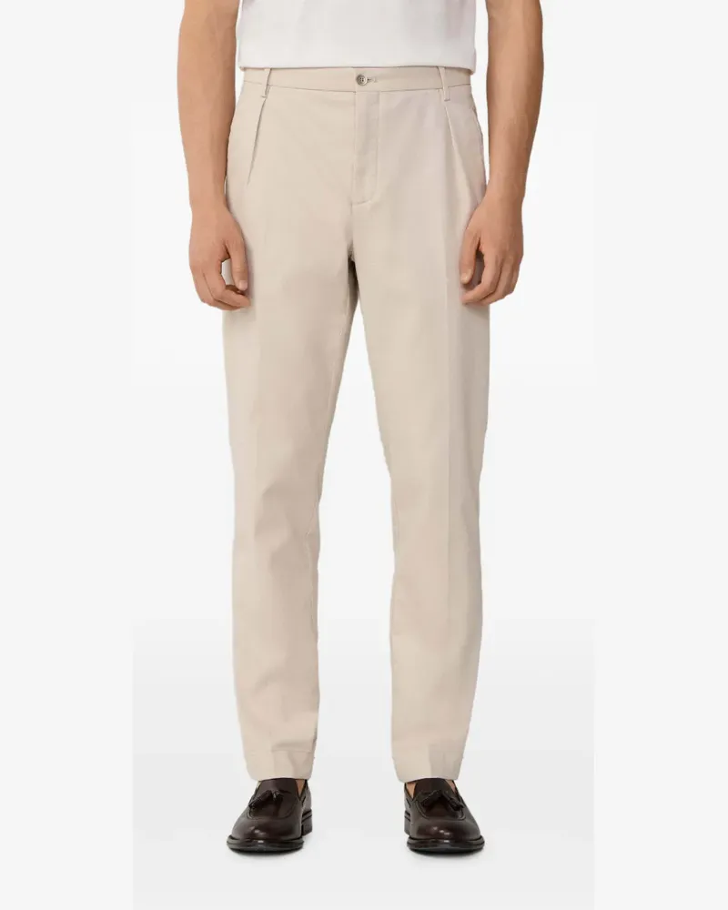 Hackett Sloane Tapered-Hose aus Trikotin - Nude Nude