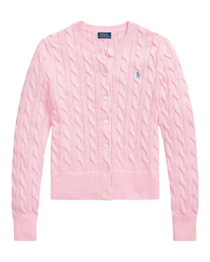 Ralph Lauren Cardigan mit Zopfmuster - Rosa Rosa