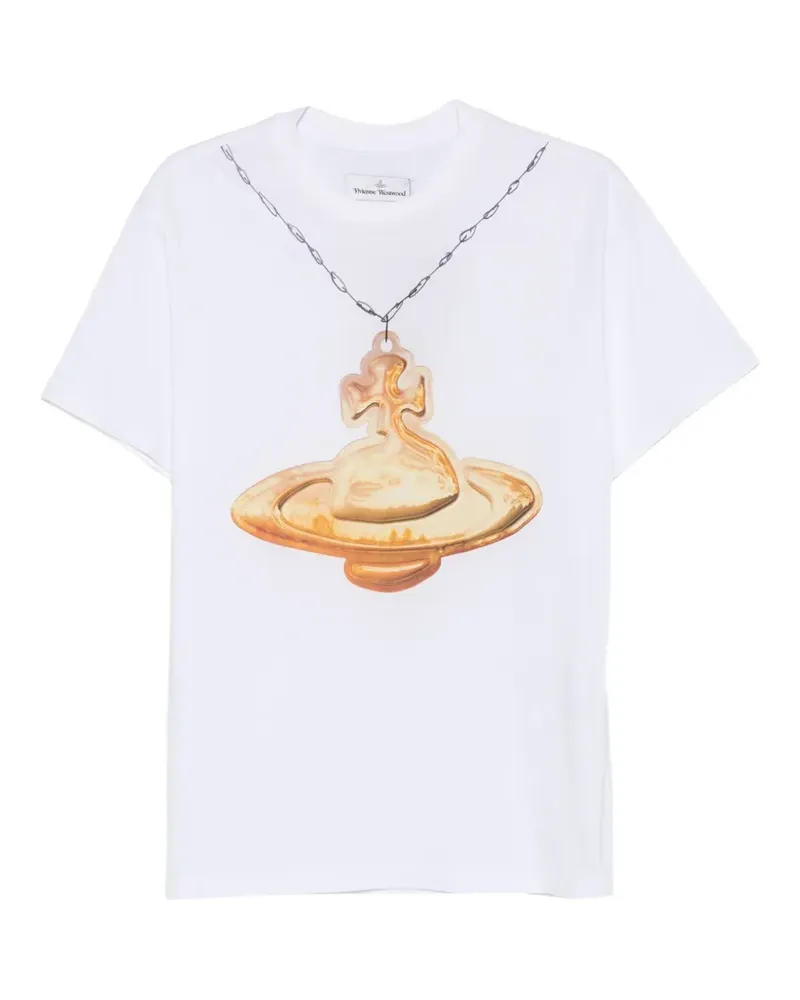 Vivienne Westwood Geripptes Tanktop mit Orb-Print - Blau Blau