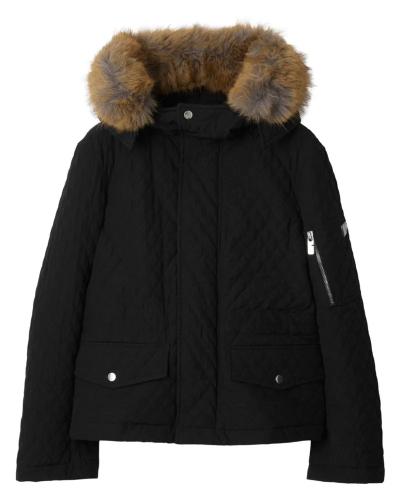 Burberry Gesteppte Jacke - Schwarz Schwarz