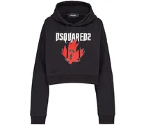 Hoodie mit Ahornblatt - Schwarz