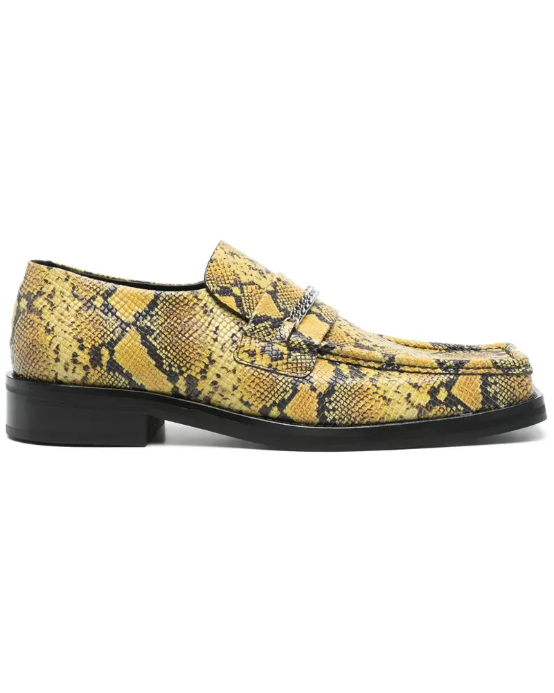 Martine Rose Loafer mit eckiger Kappe - Gelb Gelb
