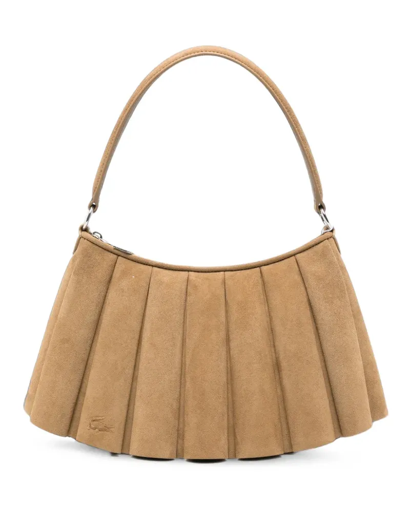 Lacoste pleated suede backpack - Nude Nude