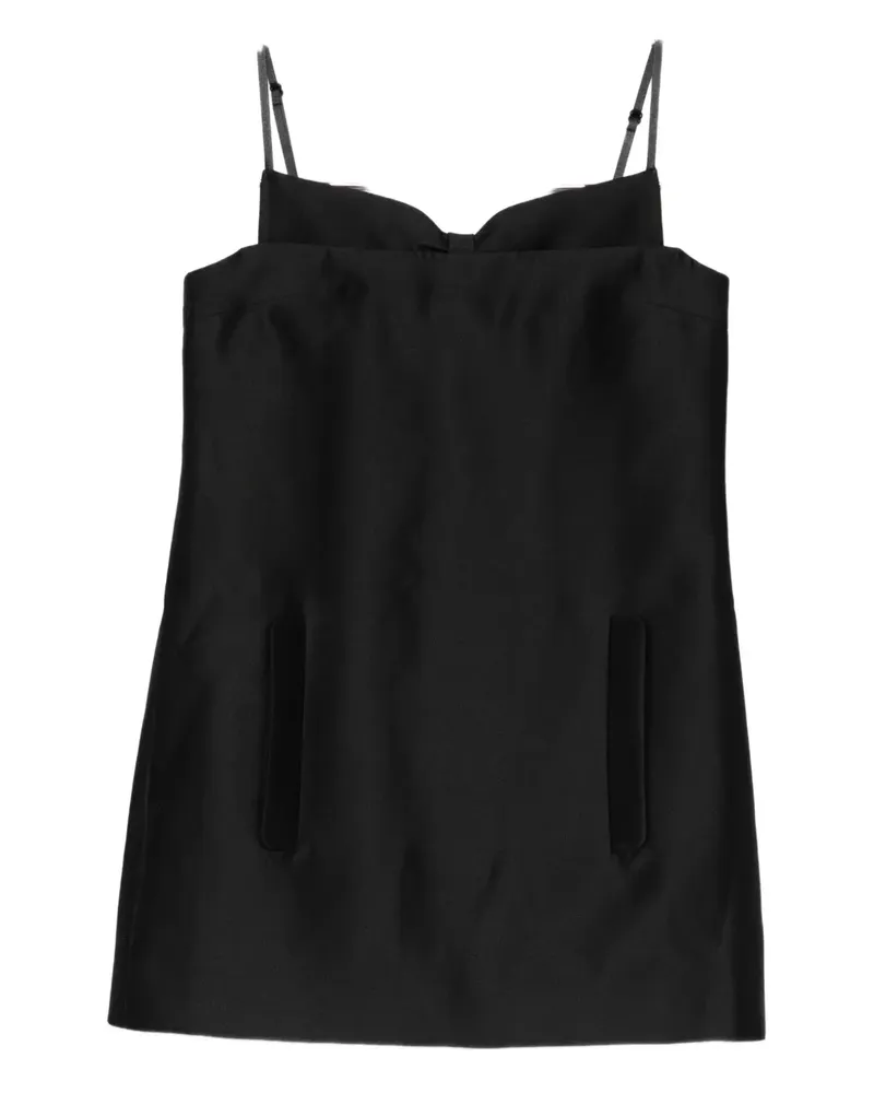 SHUSHU/TONG sweetheart-neck mini dress - Schwarz Schwarz