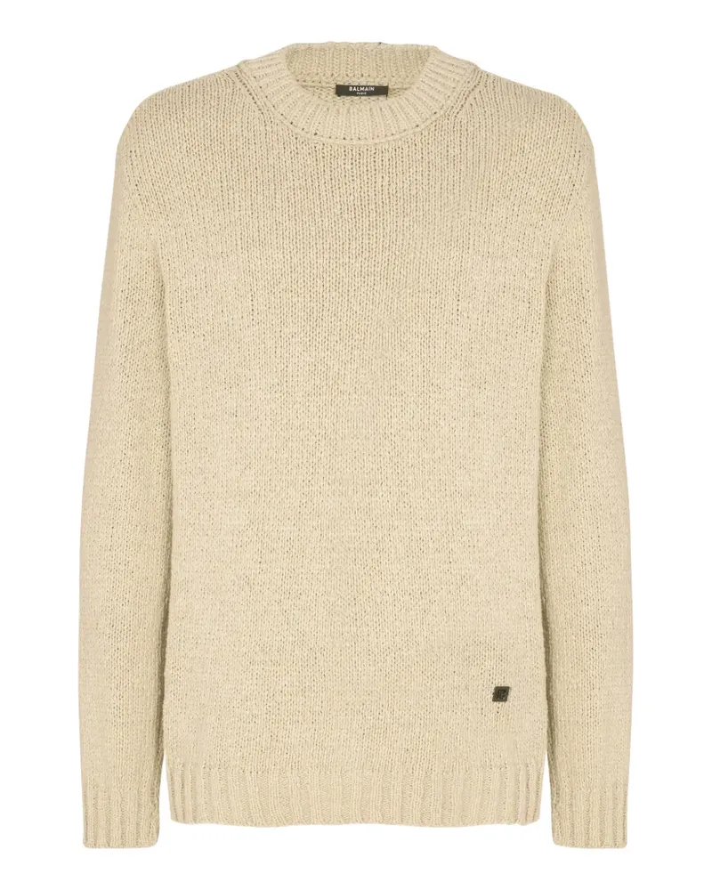 Balmain Pullover mit Rundhalsausschnitt - Nude Nude
