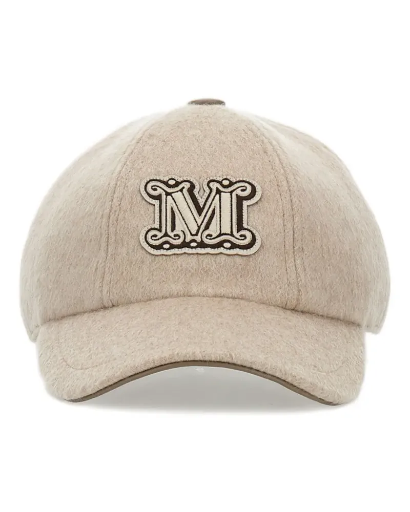 Max Mara Baseballkappe mit Logo-Patch - Braun Braun