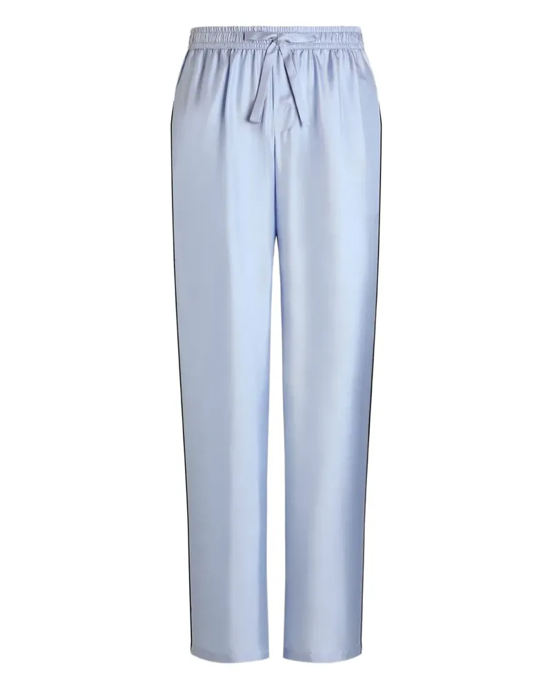 Dolce & Gabbana Satinhose mit Kordelzug - Blau Blau