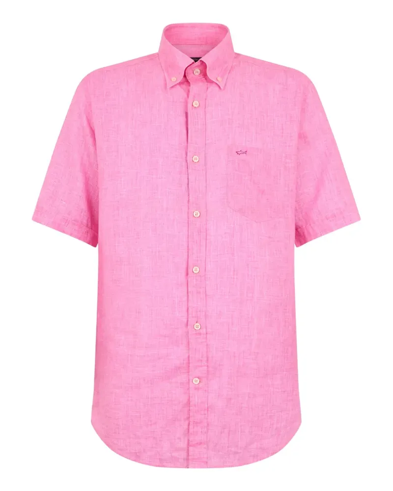 Paul & Shark short-sleeve chest-pocket shirt - Rosa Rosa