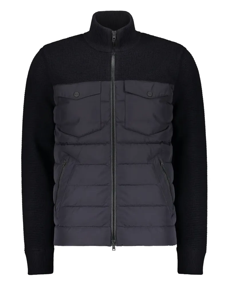 Herno padded-panel knitted jacket - Schwarz Schwarz