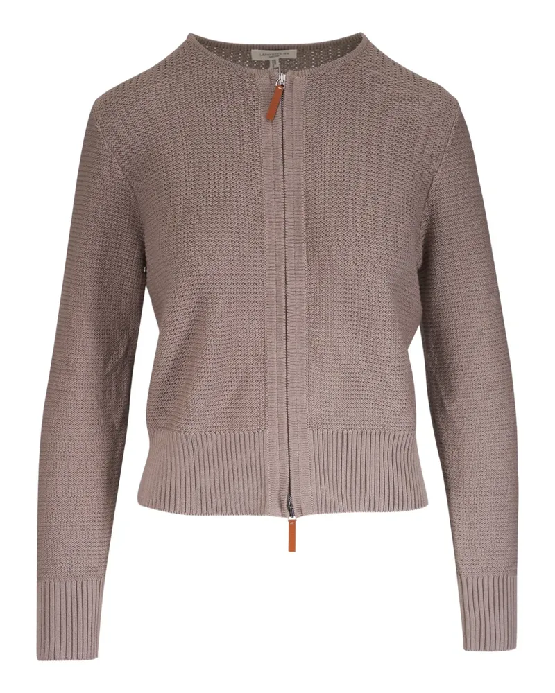 Lafayette148 Cardigan mit Reißverschluss - Nude Nude