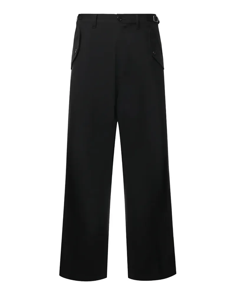 Dsquared2 buckle-detail flap-pocket trousers - Schwarz Schwarz