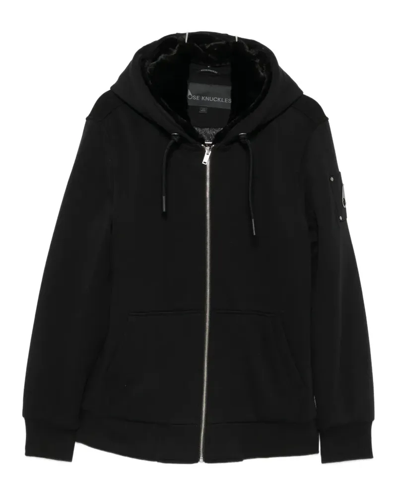 Moose Knuckles Classic Bunny Hoodie - Schwarz Schwarz