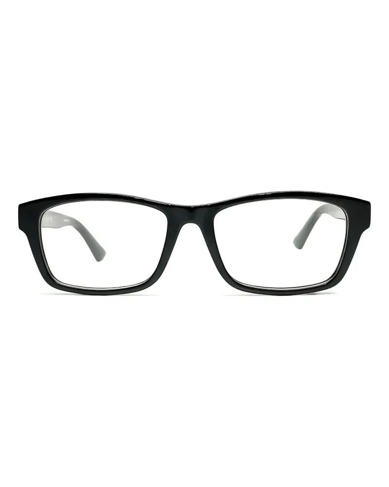 Gucci Eckige Sonnenbrille - Schwarz Schwarz