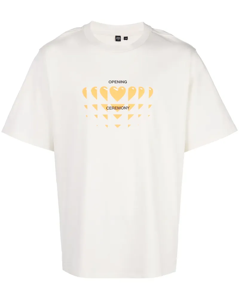 Opening Ceremony T-Shirt mit Blumen-Print - Nude Nude