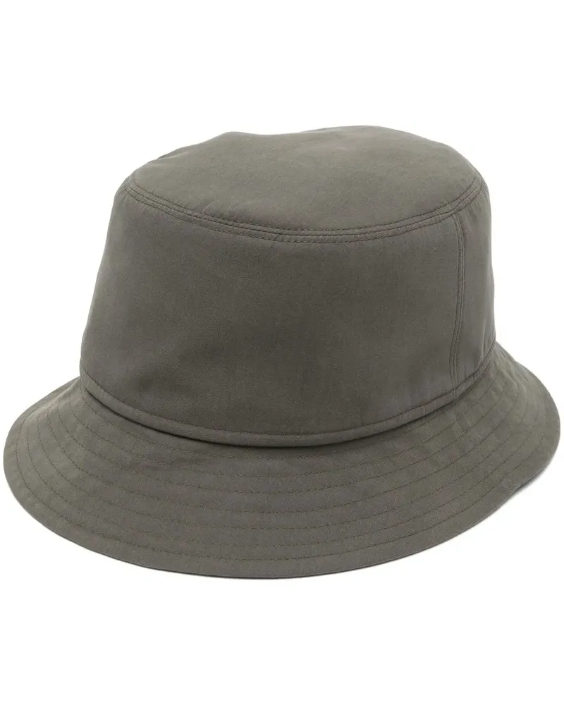 Borsalino Fischerhut mit Logo-Etikett - Grün Grün