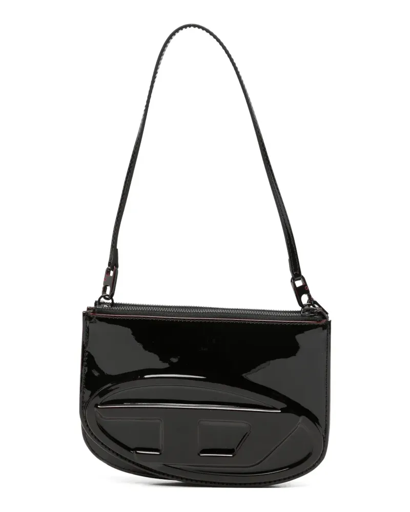 Diesel 1DR Twin Schultertasche aus Lackleder - Rot Rot