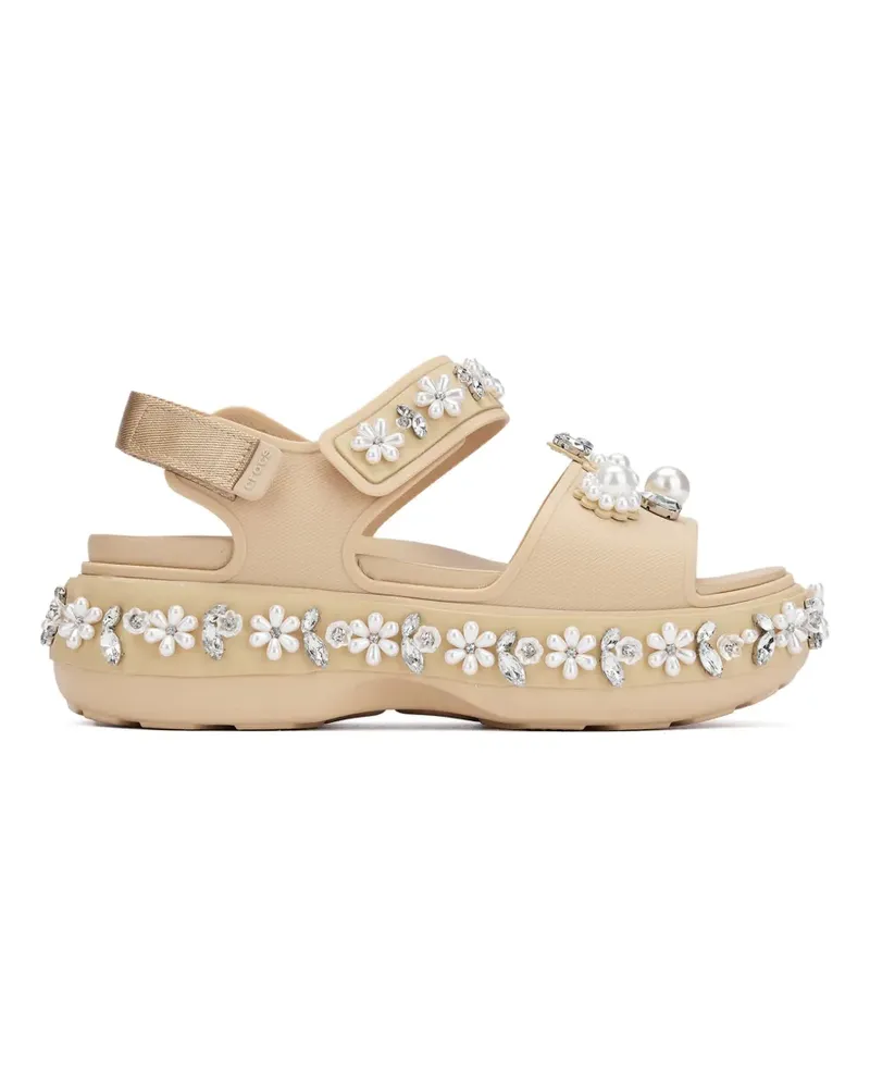 Crocs x Simone Rocha Soho Sandalen mit Kunstperlen - Nude Nude