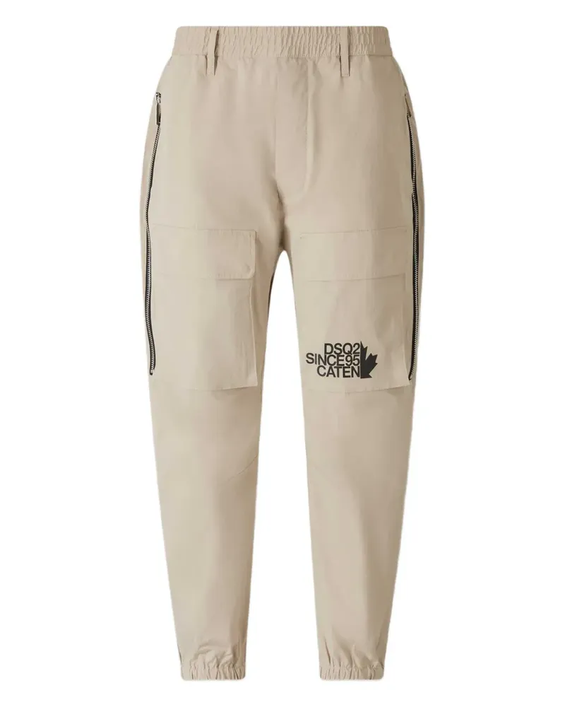 Dsquared2 Jogginghose mit Logo-Print - Nude Nude