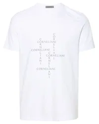 Corneliani T-Shirt mit rundem Ausschnitt Weiß