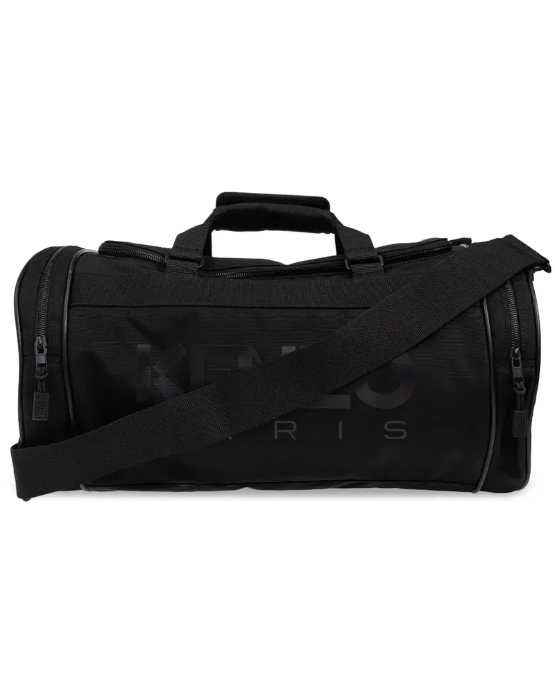 Kenzo Reisetasche mit Logo-Print - Schwarz Schwarz