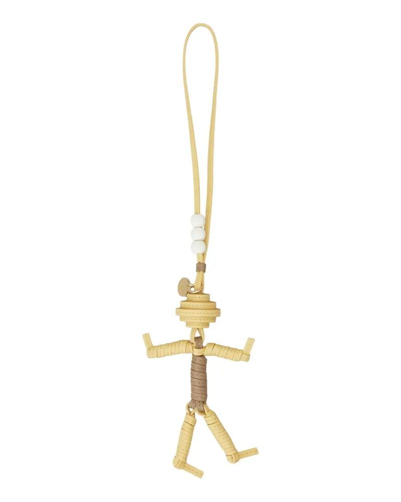 TOD'S Herren-Charm aus Leder - Gelb Gelb