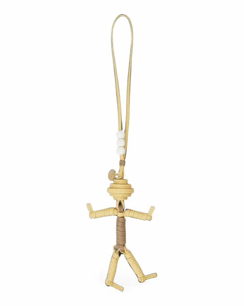 TOD'S Herren-Charm aus Leder - Gelb Gelb
