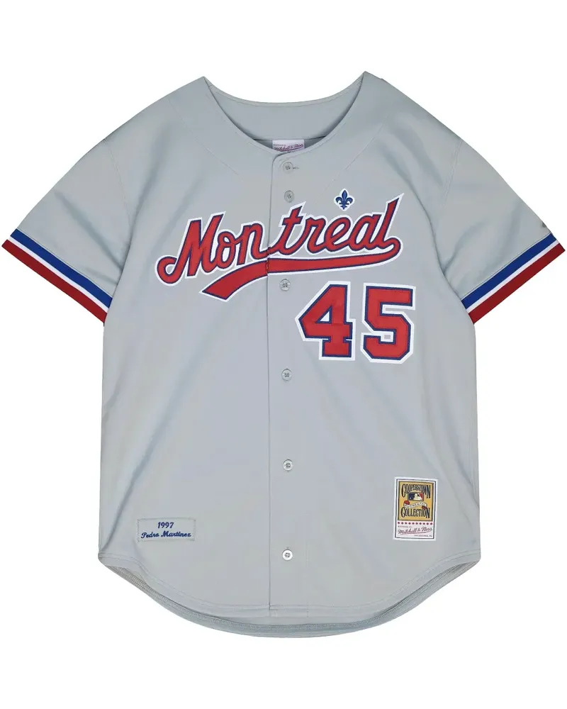 Mitchell & Ness MLB Montreal Expos Cooperstown "Grey/Red"Original-Trikot - Grau Grau