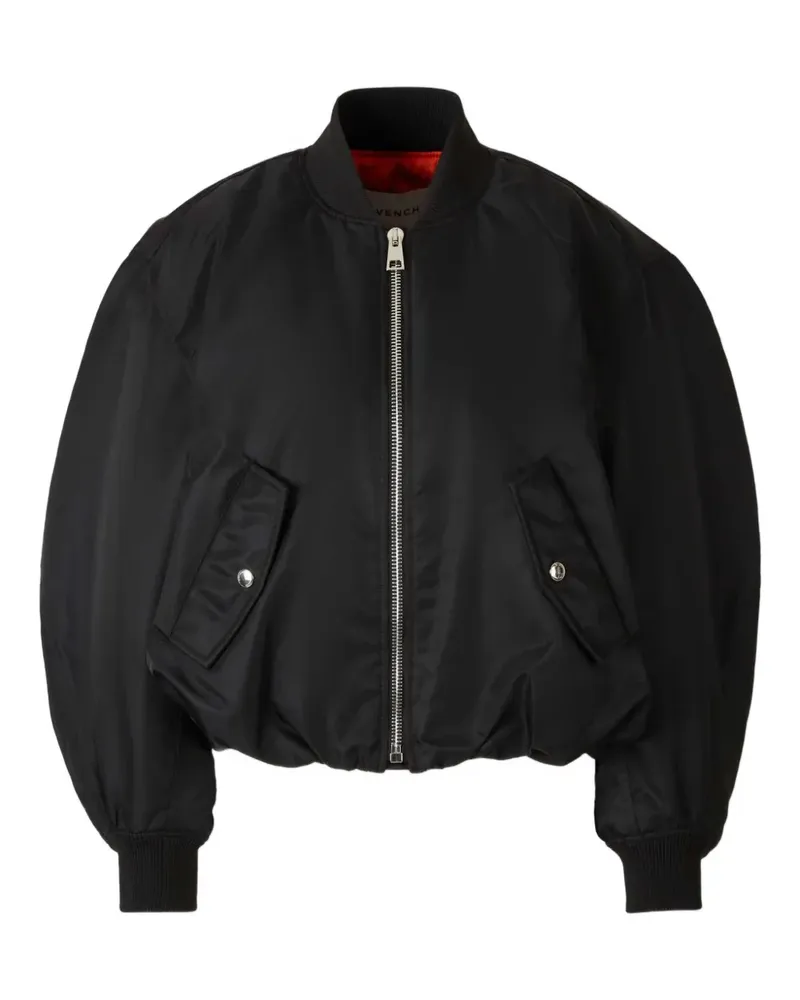 Givenchy high collar flap pocket coat - Schwarz Schwarz
