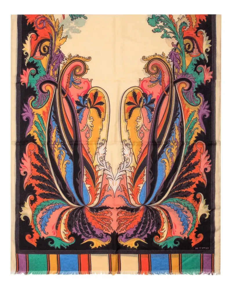 Etro Schal mit durchgehendem Print - Nude Nude