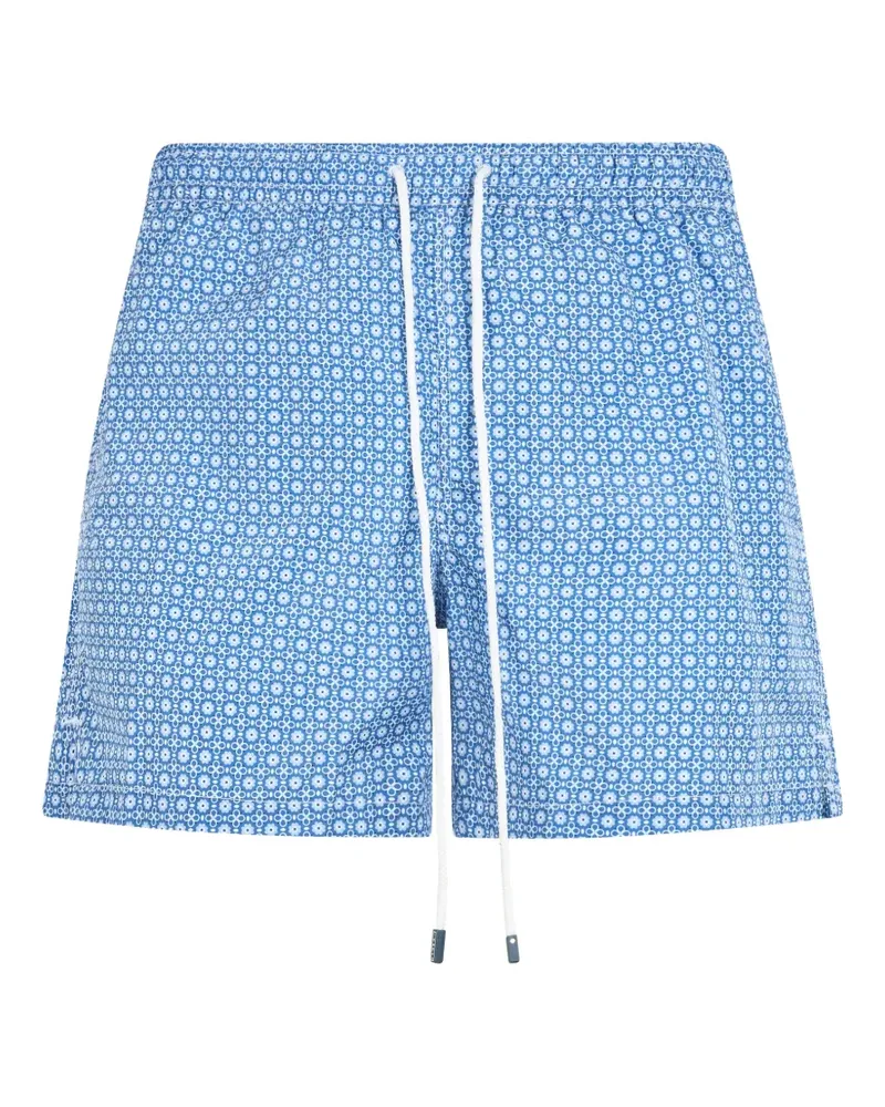Fedeli geometric-print swim shorts - Blau Blau