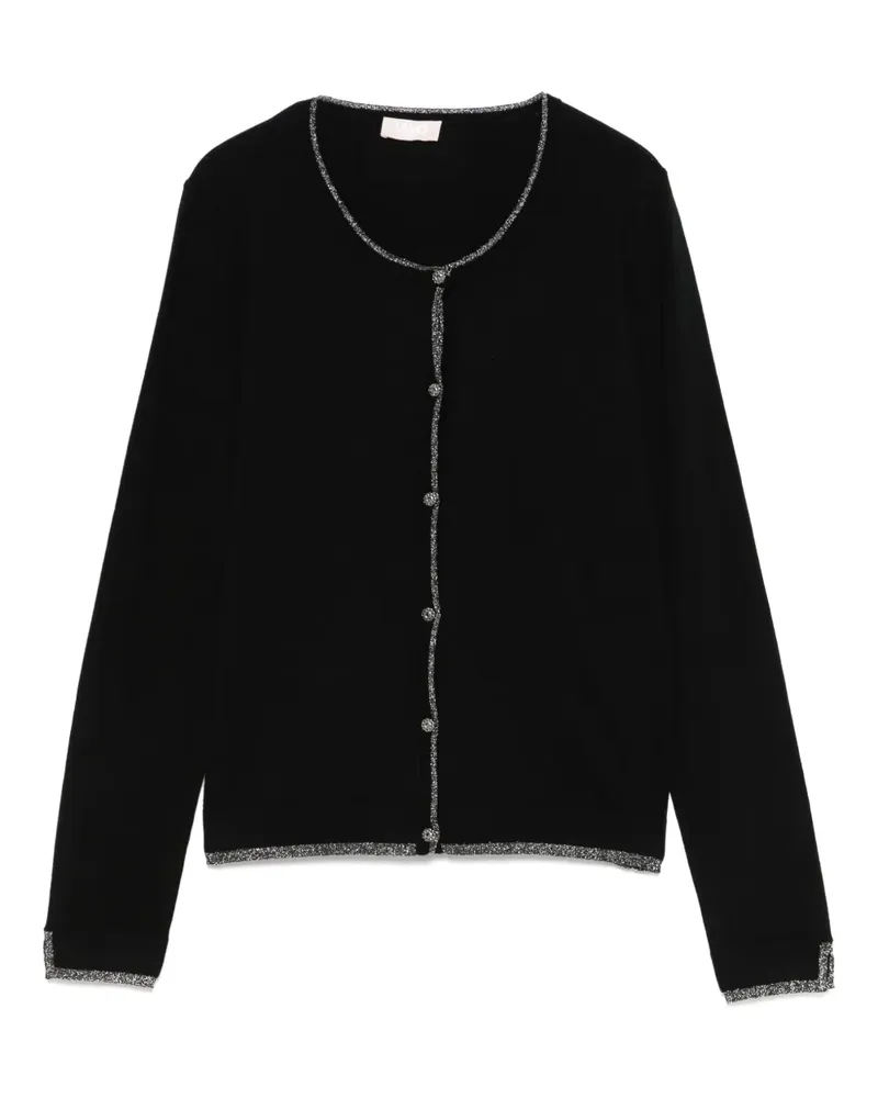 Liu Jo Cardigan mit Schmuckknöpfen - Schwarz Schwarz