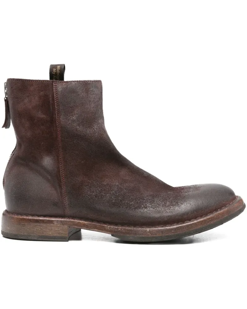 Moma Stiefel mit Reißverschlüssen - Rot Rot
