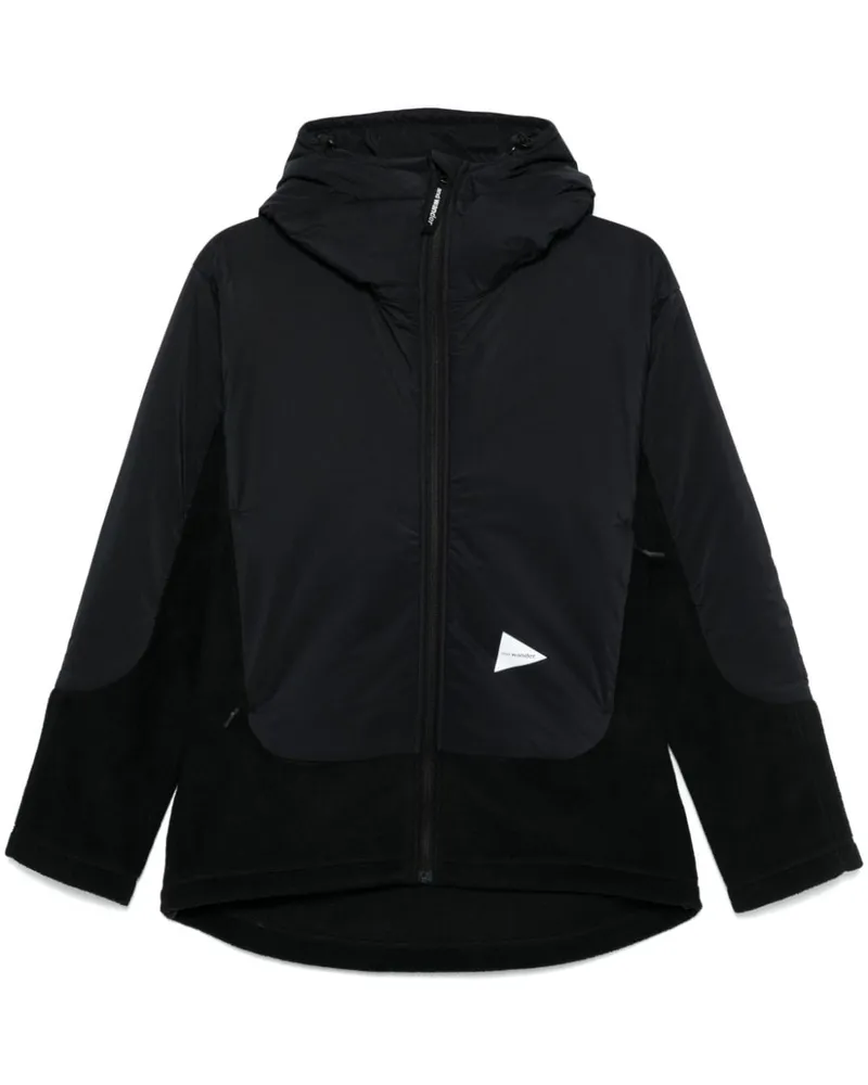 and wander Jacke mit Kapuze - Schwarz Schwarz