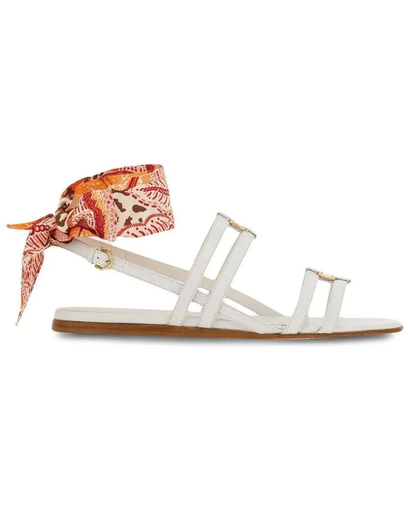 Ferragamo Vara Sandalen mit Schnürung - Weiß Weiß