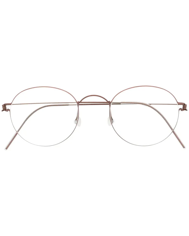 Lindberg Brille mit rundem Gestell - Rosa Rosa