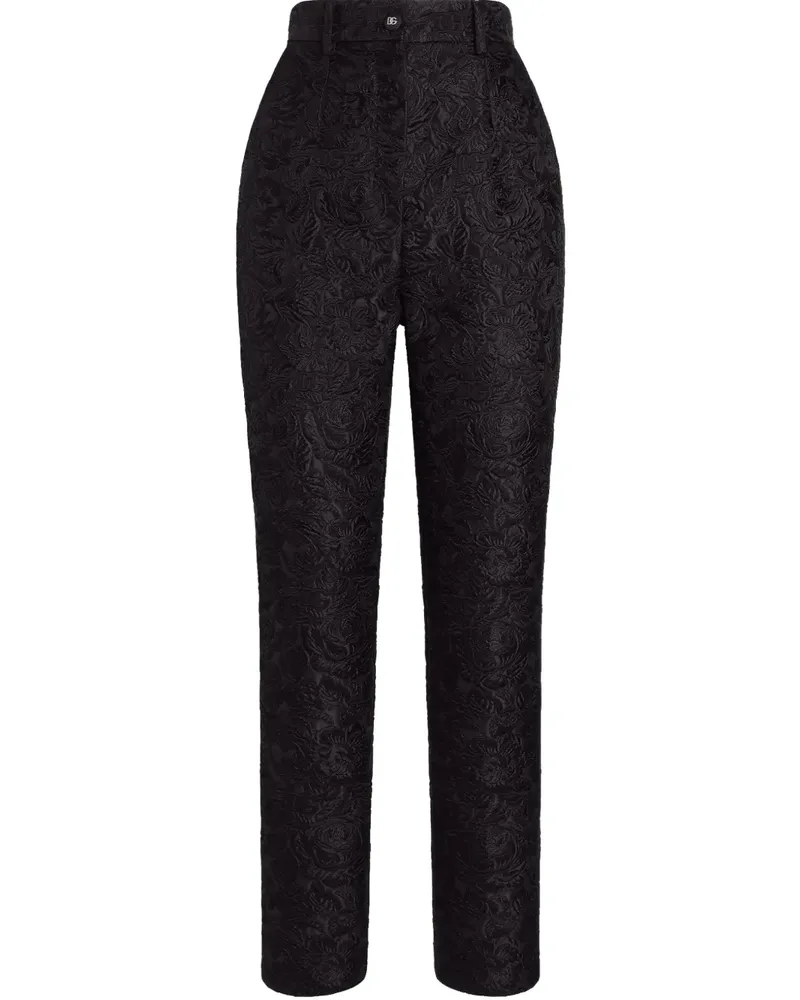 Dolce & Gabbana Brokat-Hose - Schwarz Schwarz