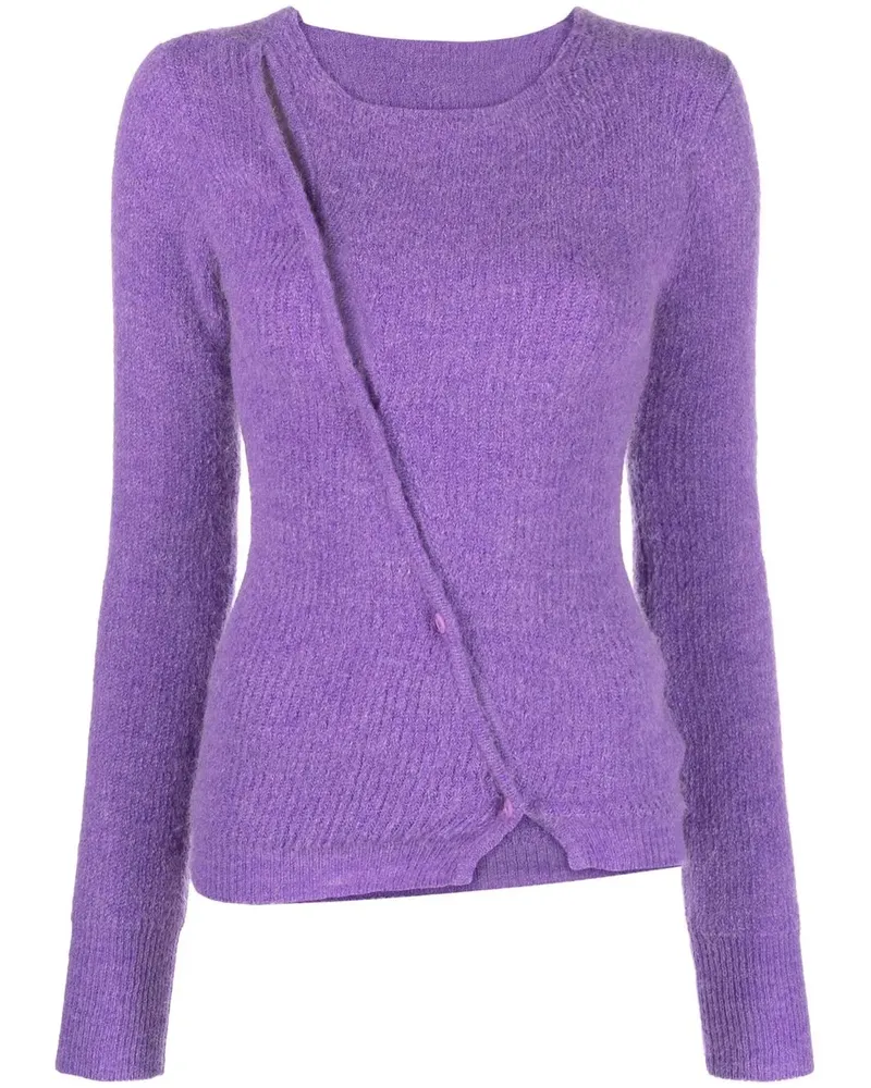Jacquemus Le Maille Pau Cardigan - Violett Violett