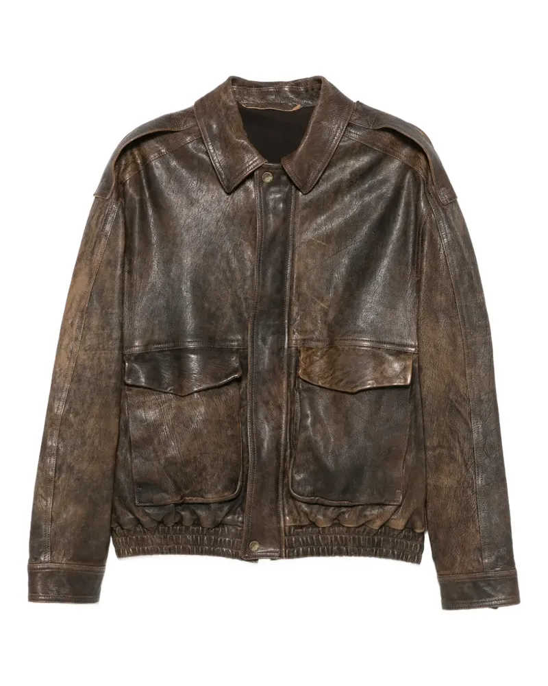 Salvatore Santoro Jacke im Distressed-Look - Braun Braun