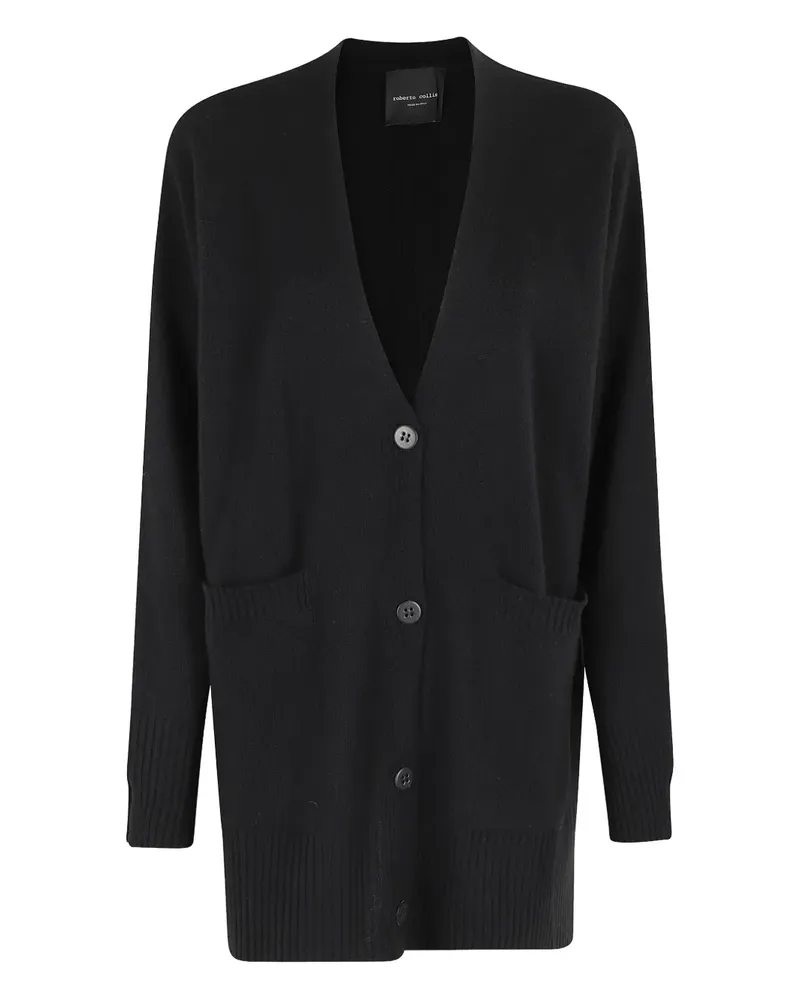 Roberto Collina Geknöpfter Cardigan - Schwarz Schwarz