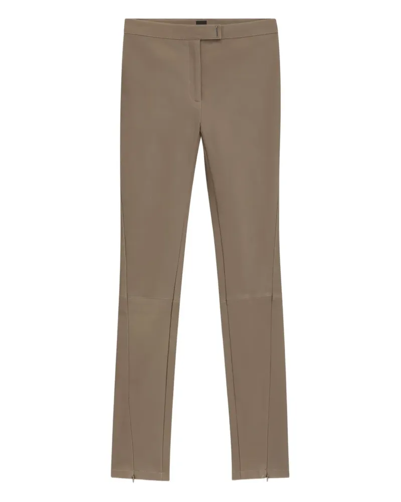 HUGO BOSS Hose aus Leder - Braun Braun