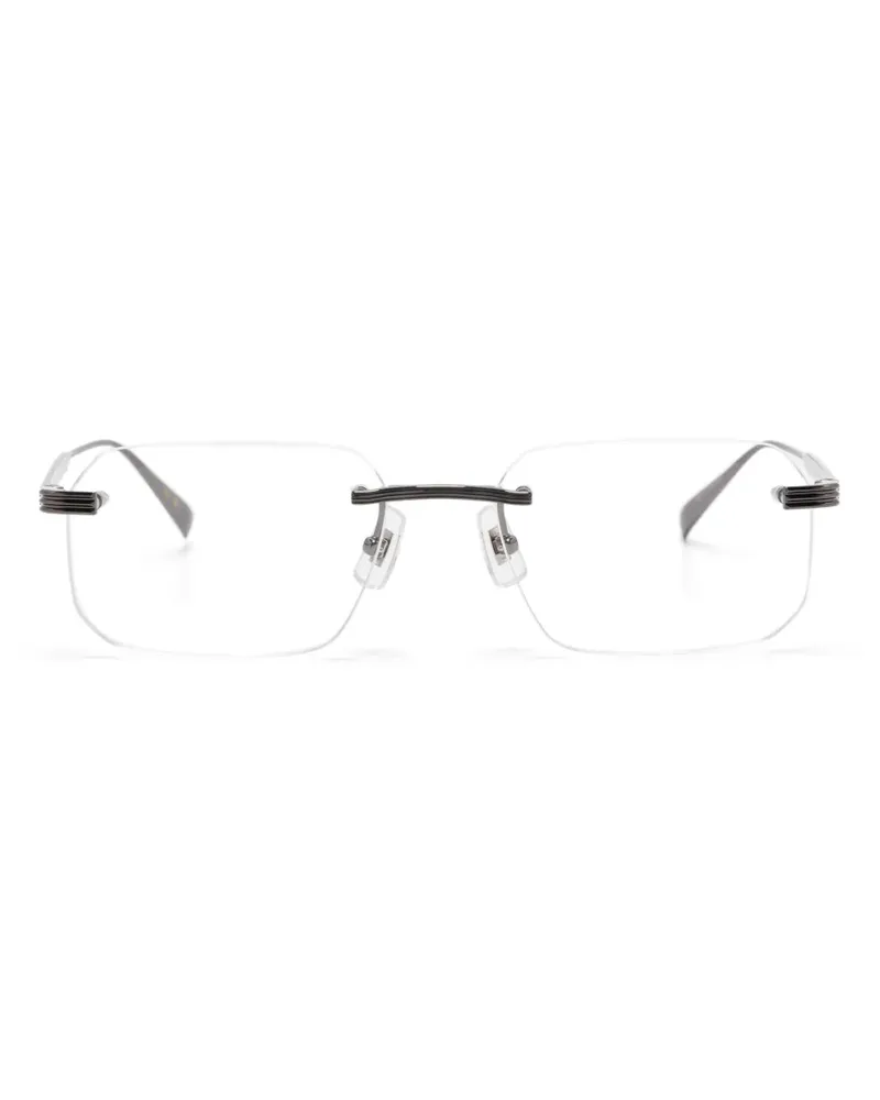 Dunhill Brille mit eckigem Gestell - Schwarz Schwarz