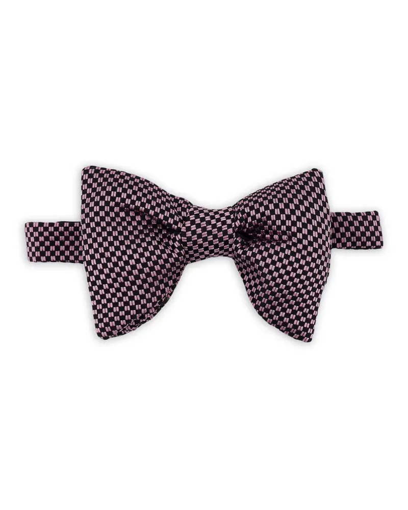 Tom Ford Geometrisch gemusterte Fliege - Rosa Rosa