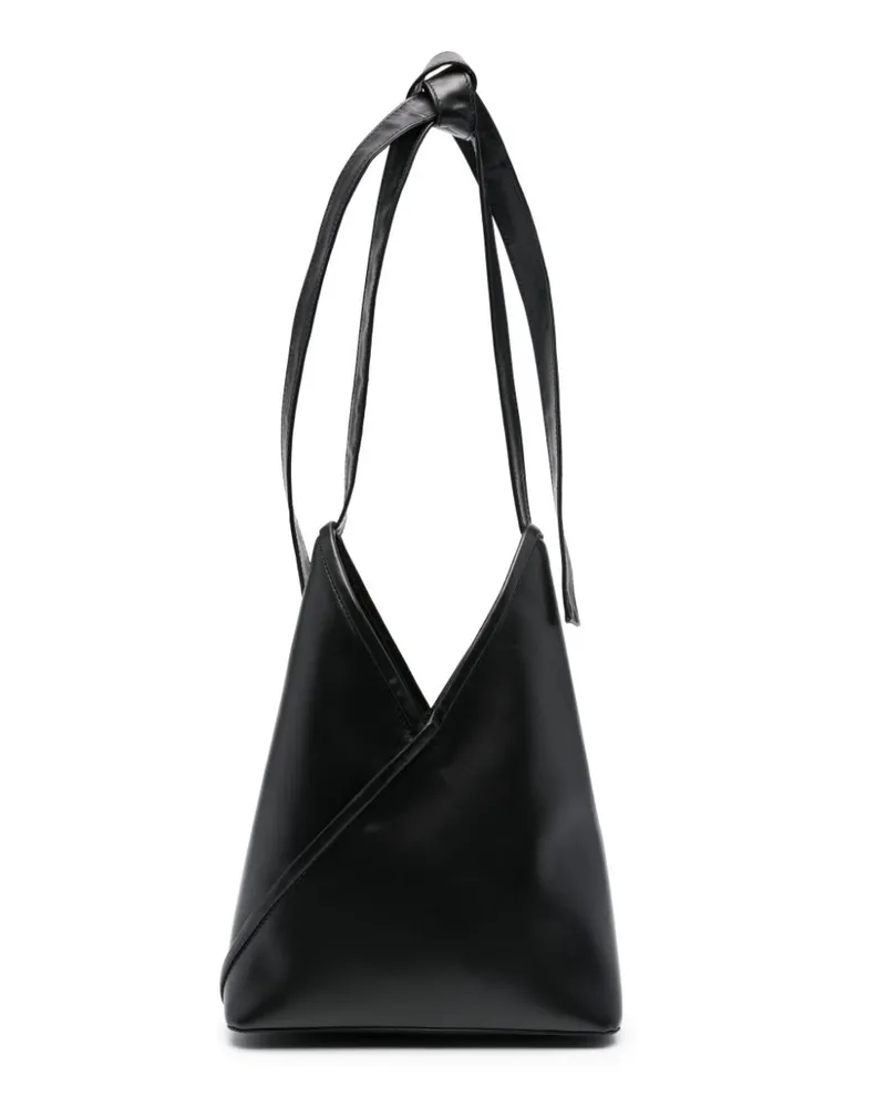 Maison Margiela Handtasche aus japanischem Kalbsleder Schwarz