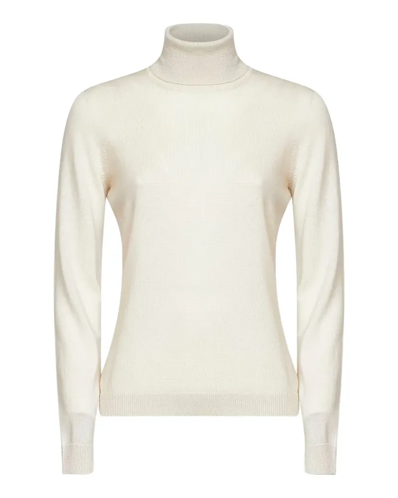 Blanca Fein gestrickter Rollkragenpullover - Nude Nude