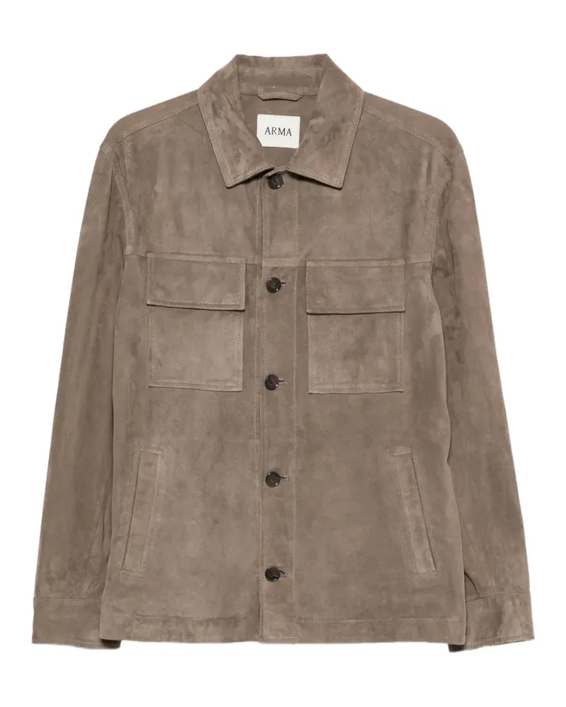 Arma Wildlederjacke mit Klappentaschen - Braun Braun