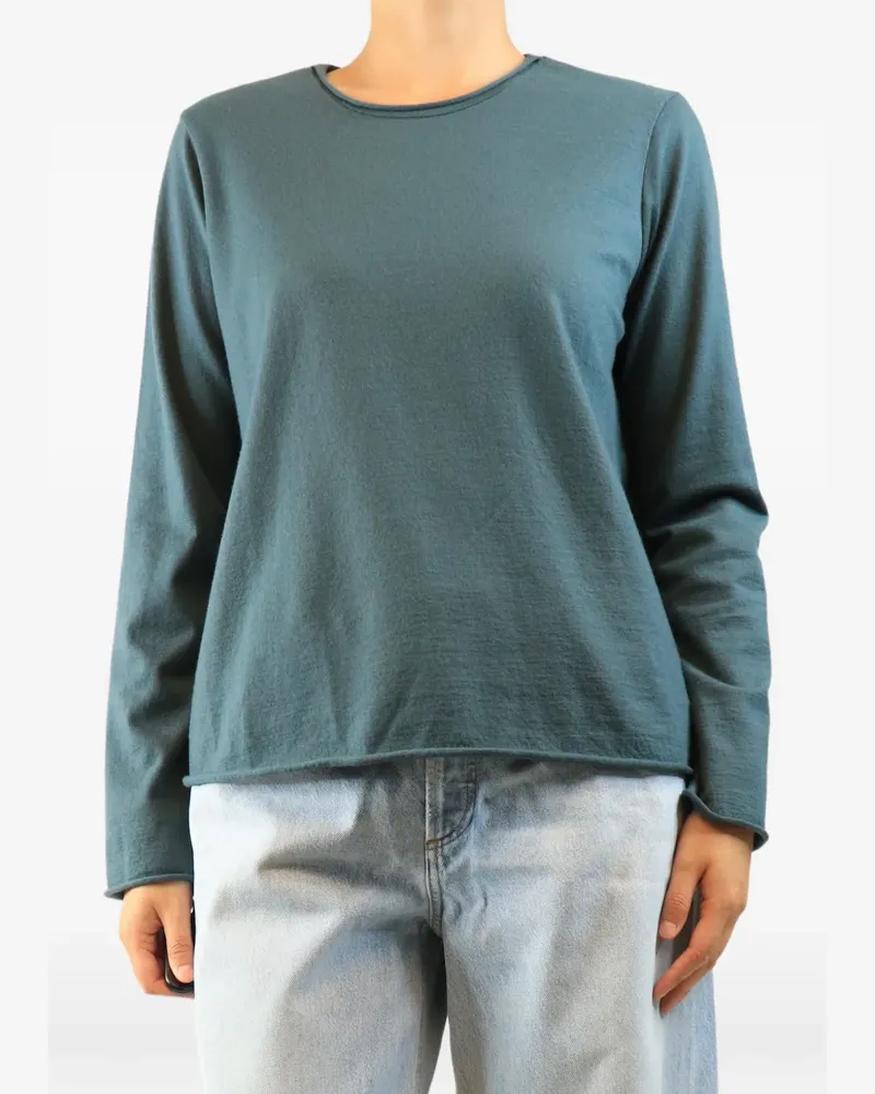 LABO.ART Langarmshirt mit Rundhalsausschnitt - Blau Blau