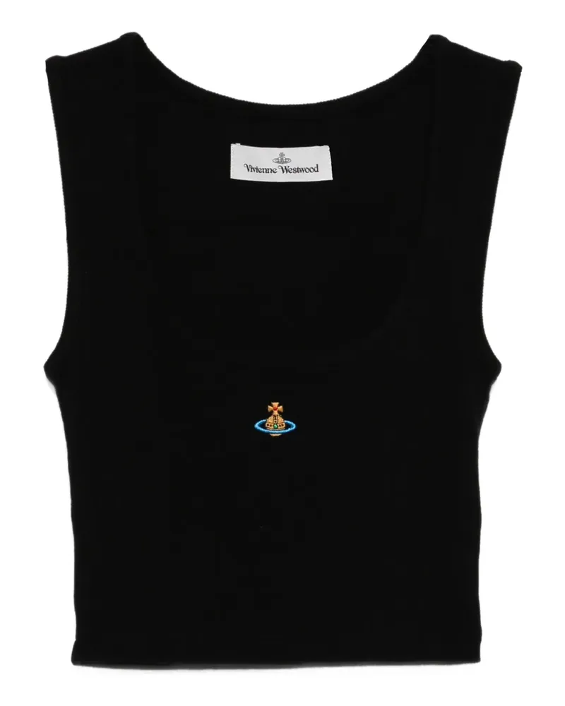 Vivienne Westwood Top mit Orb-Verzierung - Schwarz Schwarz
