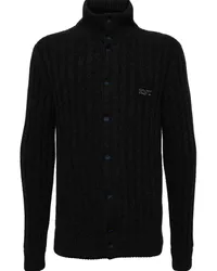 Kiton Cardigan mit Logo-Stickerei Grau