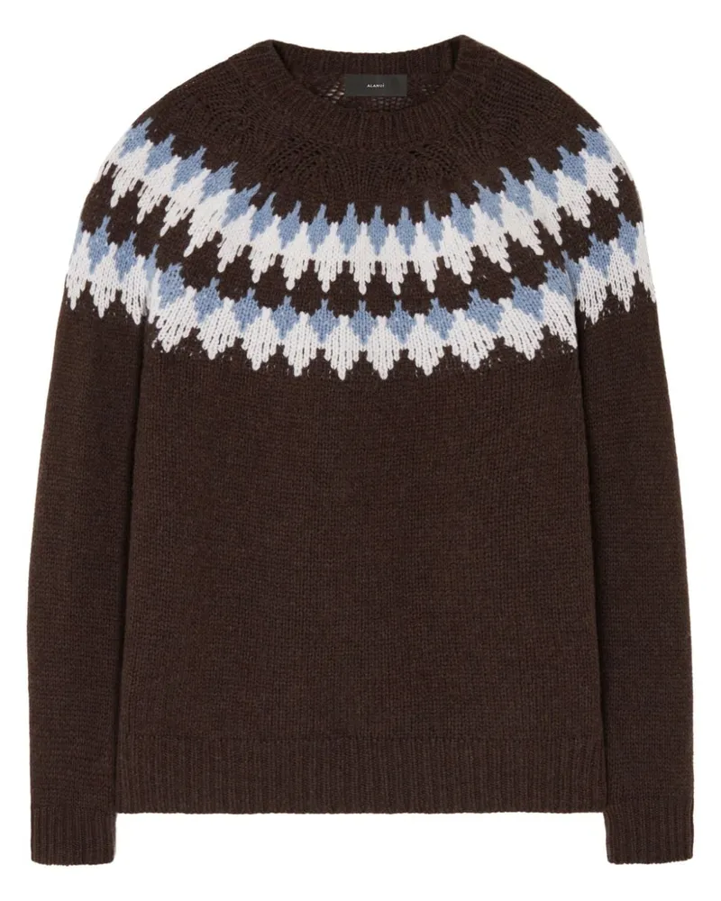 Alanui Pullover mit Fair-Isle-Intarsie - Braun Braun