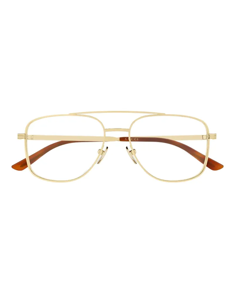 Gucci Klassische Pilotenbrille - Gold Gold
